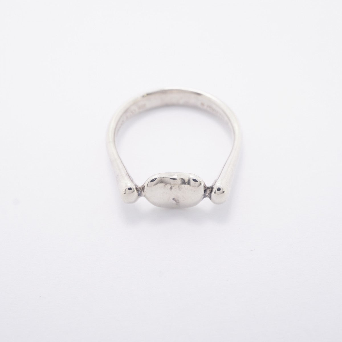 【6jfb0678-k】ティファニー リング ビーン シルバー925 8.5号【中古】レディース
