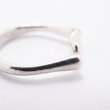 【6jfb0678-k】ティファニー リング ビーン シルバー925 8.5号【中古】レディース