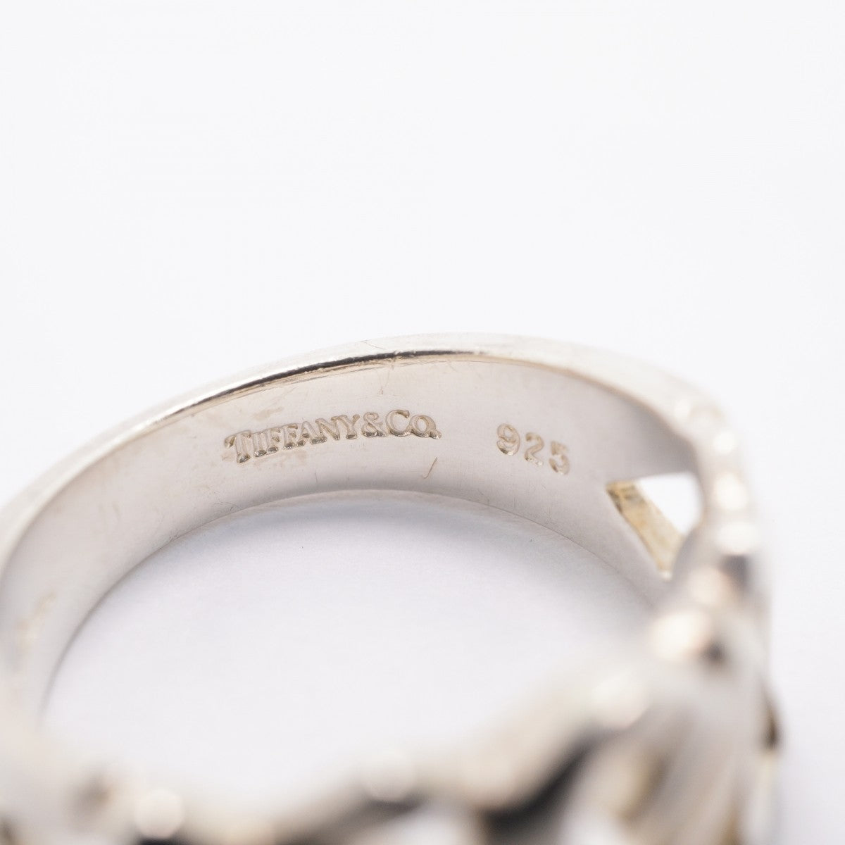 【6jfb0679-k】ティファニー リング トリプルラビングハート シルバー925 9号【中古】レディース