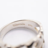 【6jfb0679-k】ティファニー リング トリプルラビングハート シルバー925 9号【中古】レディース