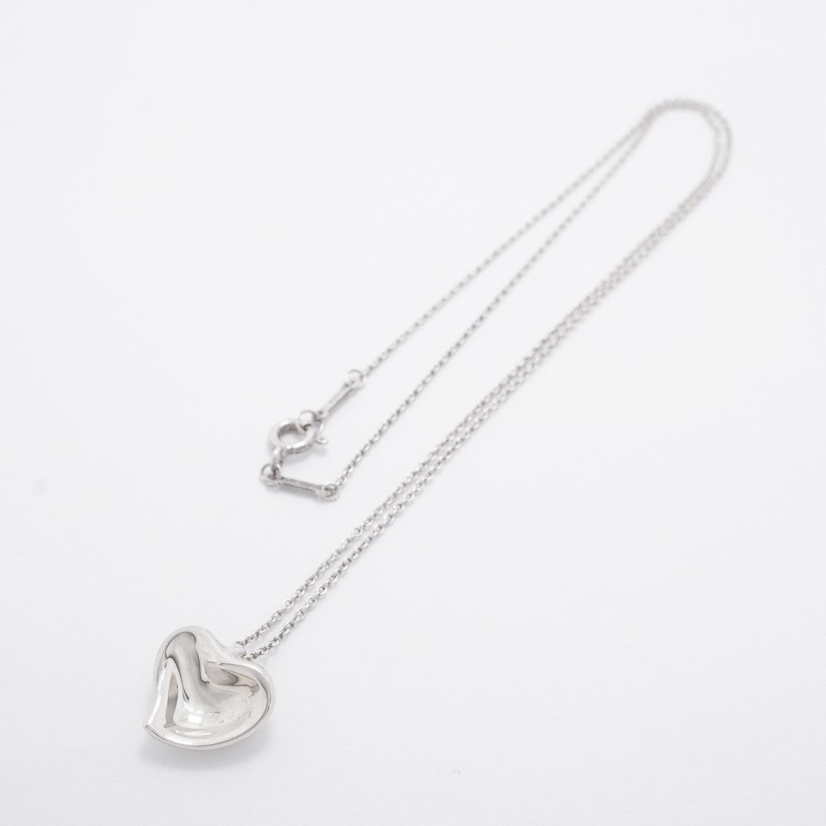 【6jfb0681-k】ティファニー ネックレス フルハート シルバー925【中古】レディース