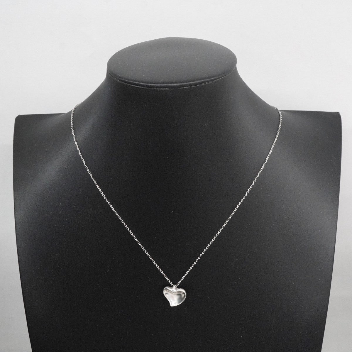 【6jfb0681-k】ティファニー ネックレス フルハート シルバー925【中古】レディース