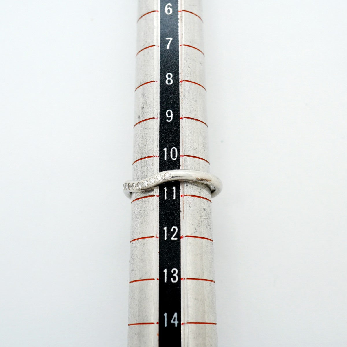 【6jfb0686】ティファニー リング カーブドバンド Pt950 プラチナ ダイヤモンド 10.5号【中古】レディース