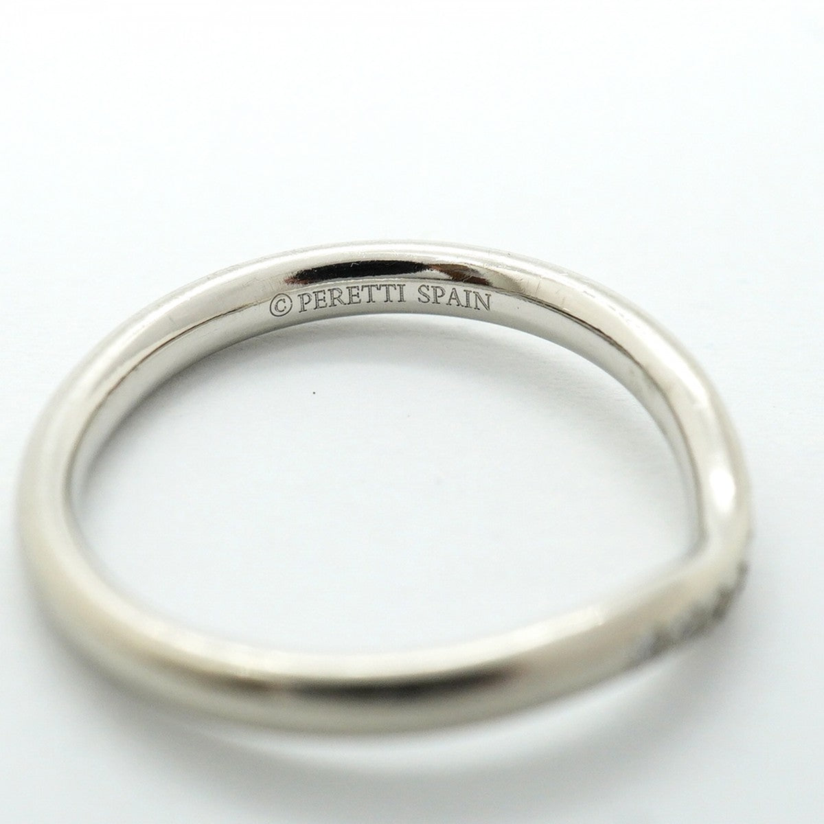【6jfb0686】ティファニー リング カーブドバンド Pt950 プラチナ ダイヤモンド 10.5号【中古】レディース