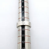 【6jfb0688】カルティエ リング ラブ 3PD K18WG ホワイトゴールド ダイヤモンド ＃49【中古】レディース