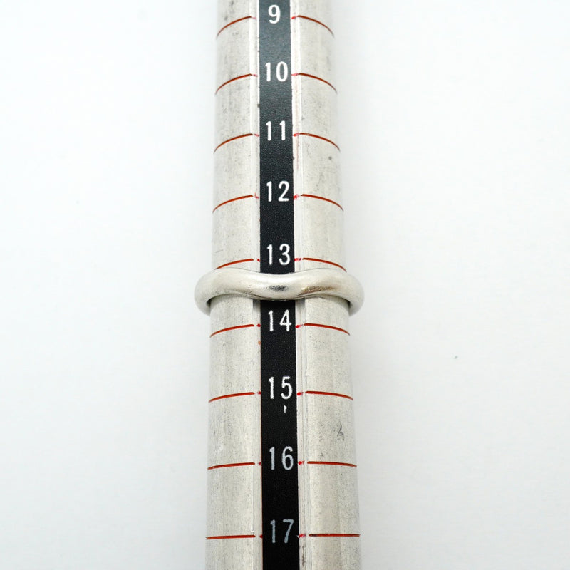 【6jfb0689】ティファニー リング カーブドバンド Pt950 プラチナ 13.5号【中古】レディース
