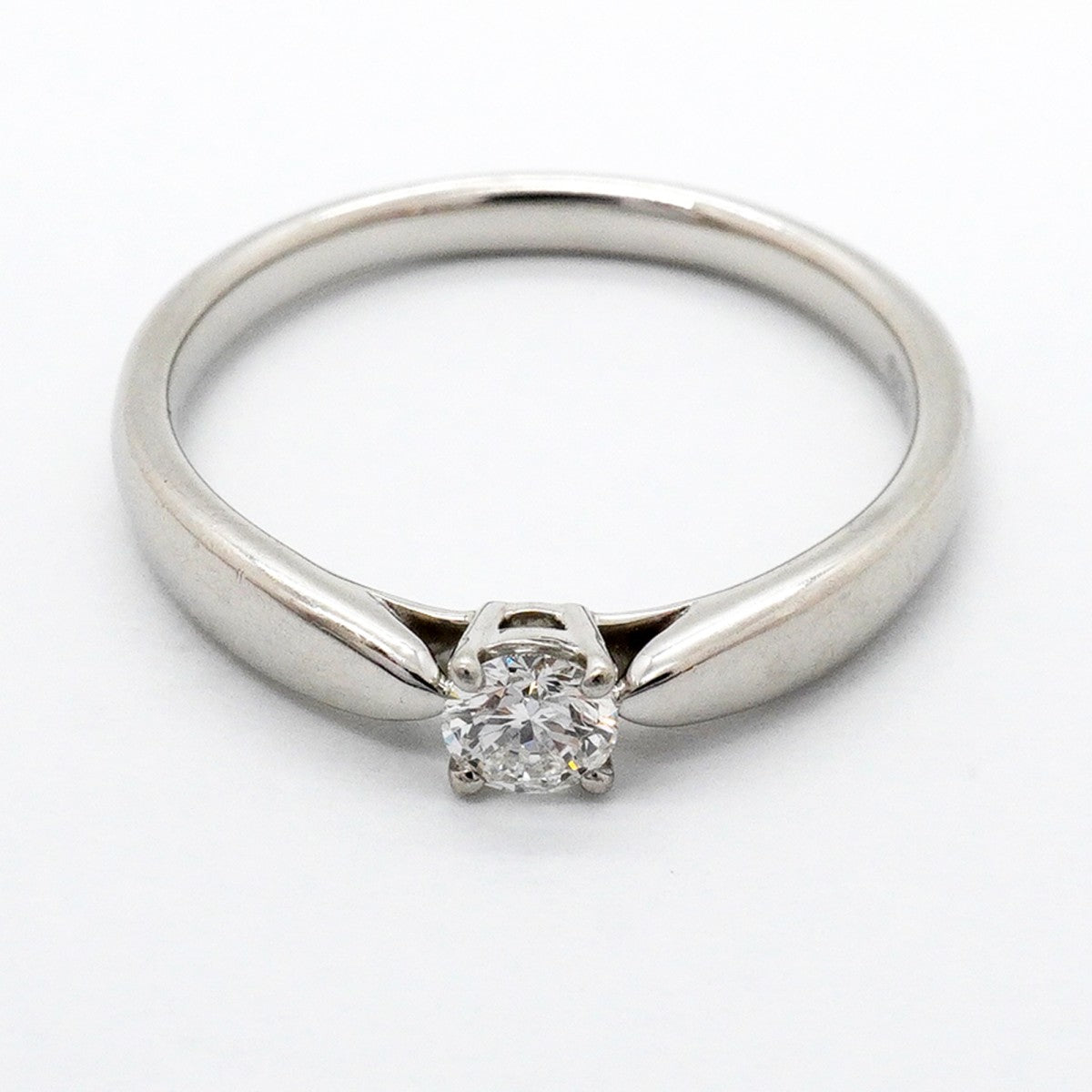【6jfb0690】ティファニー リング ハーモニー 1PD Pt950 プラチナ ダイヤモンド 0.18ct 11.5号【中古】レディース