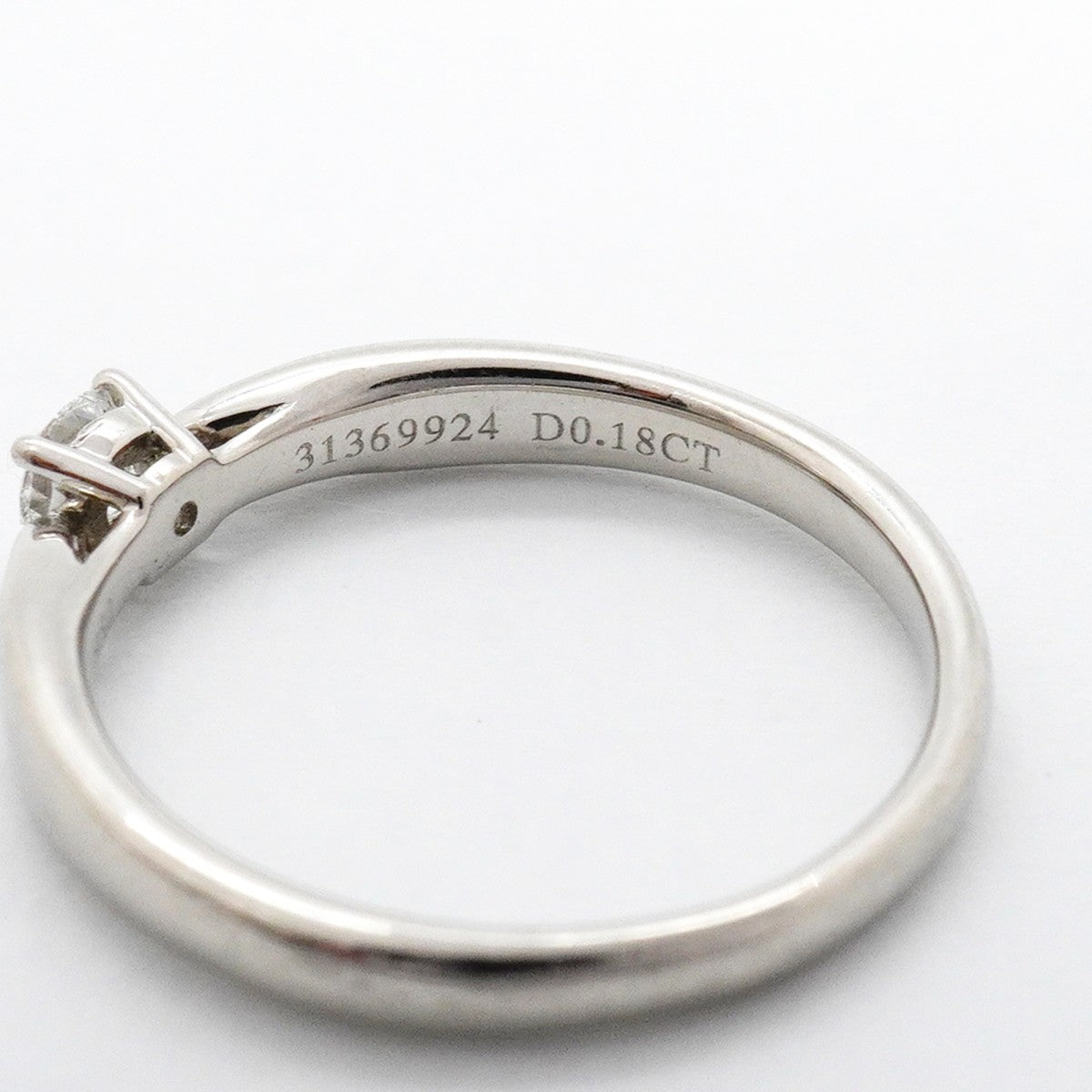 【6jfb0690】ティファニー リング ハーモニー 1PD Pt950 プラチナ ダイヤモンド 0.18ct 11.5号【中古】レディース
