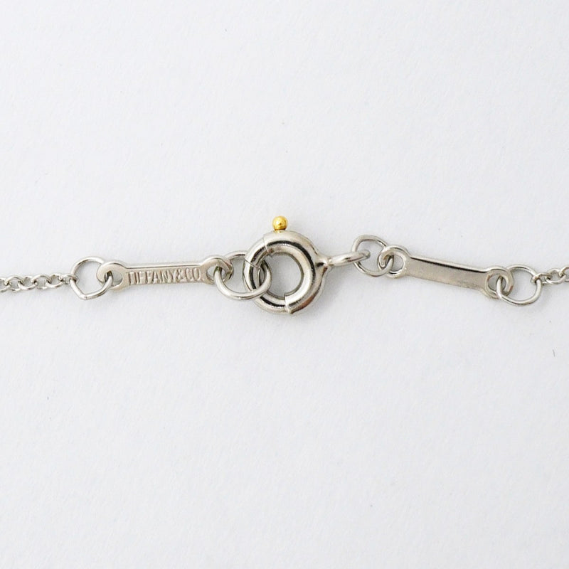 【6jfb0693】ティファニー ネックレス バイザヤード 1PD Pt950 プラチナ ダイヤモンド【中古】レディース