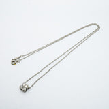 【6jfb0694】ティファニー ネックレス ベゼルセット 4PD Pt950 プラチナ ダイヤモンド【中古】レディース