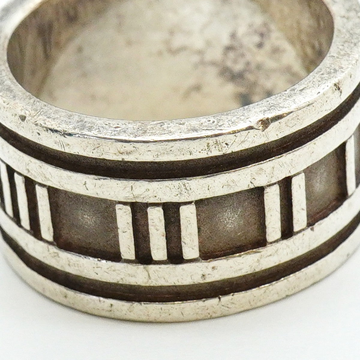 【6jfb0700】ティファニー リング アトラス ワイド シルバー925 13.5号【中古】レディース