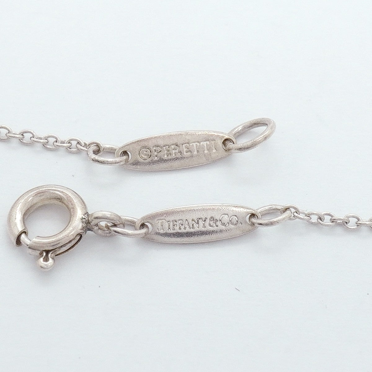 【6jfb0703】ティファニー ネックレス オープンハート シルバー925【中古】レディース
