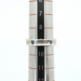 【6jfb0704】ティファニー リング ナロー シルバー925 サファイア ブルー 9号【中古】レディース