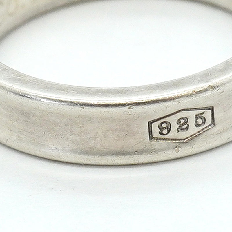 【6jfb0704】ティファニー リング ナロー シルバー925 サファイア ブルー 9号【中古】レディース