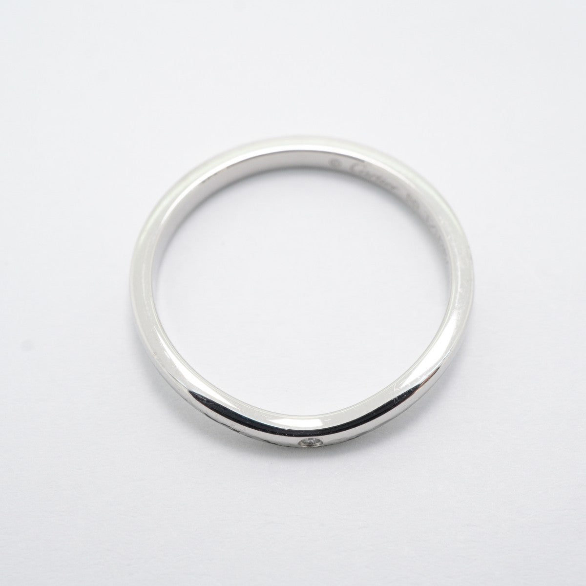 【6jfb0708】カルティエ リング バレリーナ 3PD Pt950 プラチナ ダイヤモンド ＃59【中古】メンズ