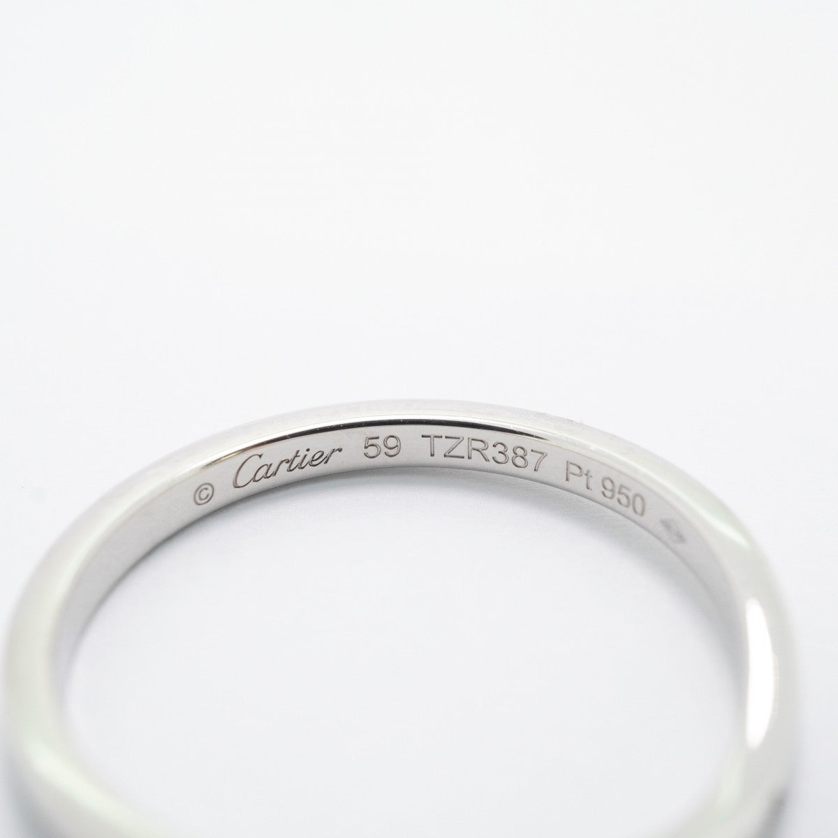 【6jfb0708】カルティエ リング バレリーナ 3PD Pt950 プラチナ ダイヤモンド ＃59【中古】メンズ