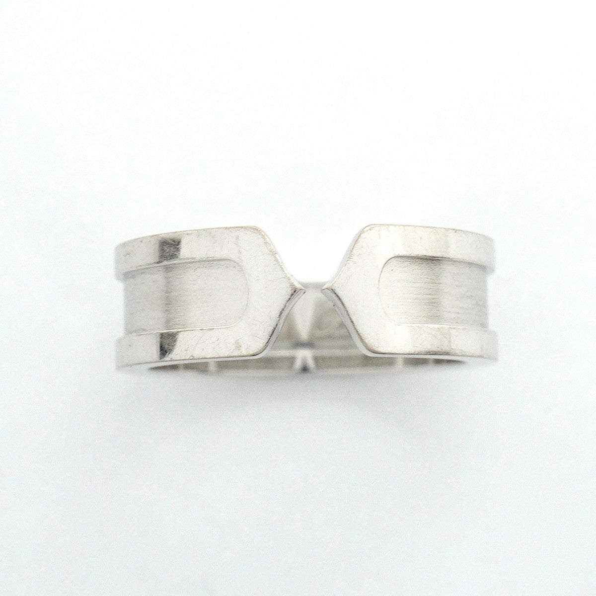 【6jfb0712】カルティエ リング C2 K18WG ホワイトゴールド ＃53【中古】レディース