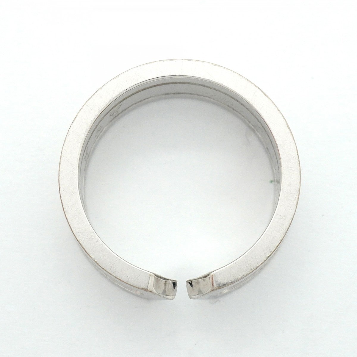 【6jfb0712】カルティエ リング C2 K18WG ホワイトゴールド ＃53【中古】レディース