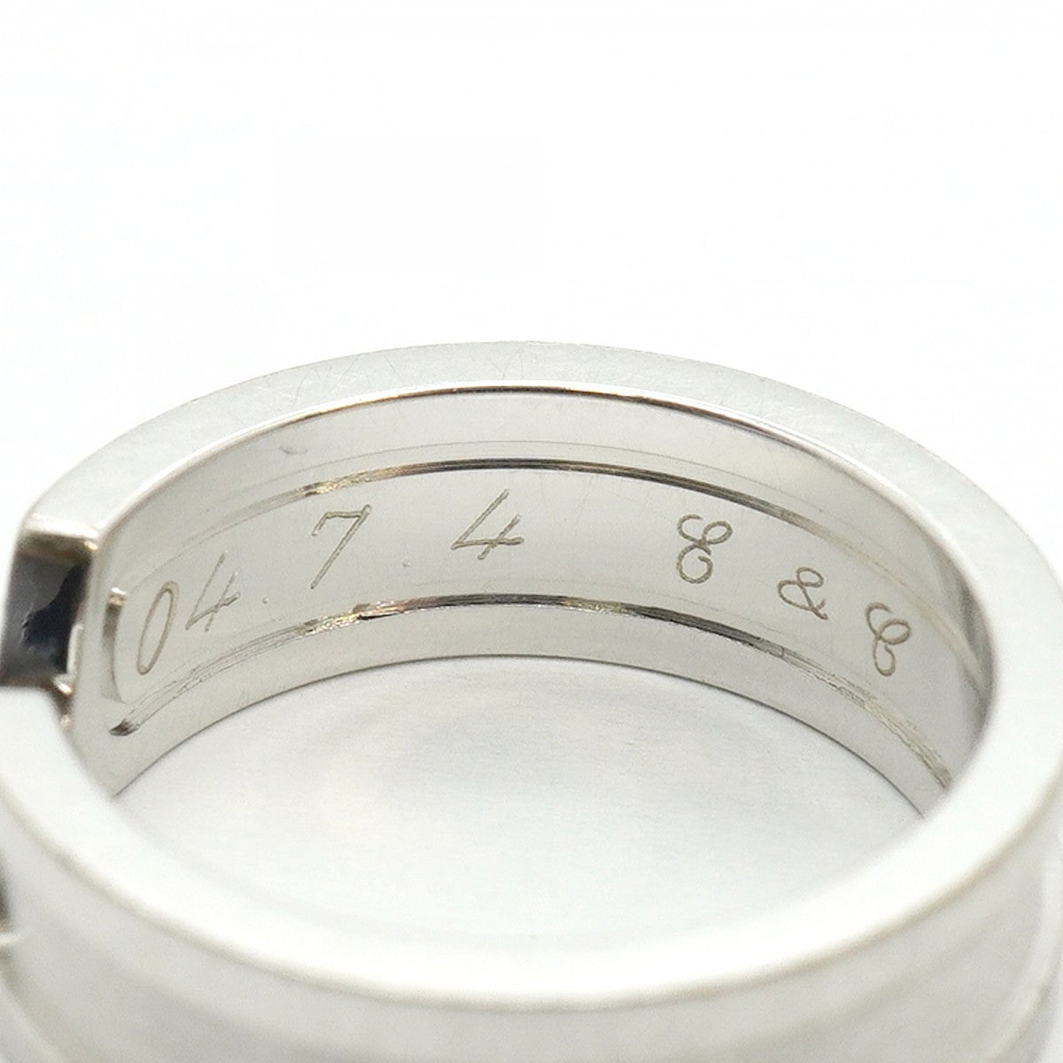【6jfb0712】カルティエ リング C2 K18WG ホワイトゴールド ＃53【中古】レディース
