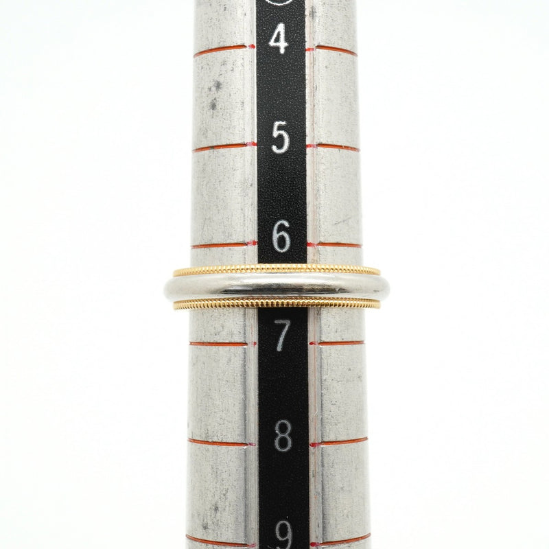 【6jfb0714】ティファニー リング ミルグレイン K18PG ピンクゴールド Pt950 プラチナ 6.5号【中古】レディース