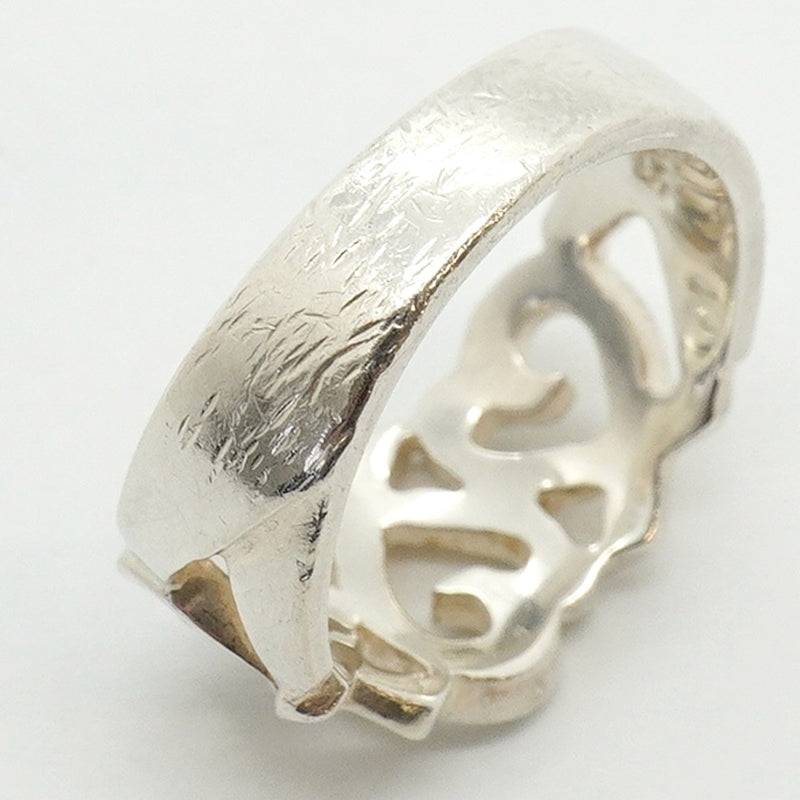 【6jfb0715】ティファニー リング トリプルラビングハート シルバー925 8.5号【中古】レディース