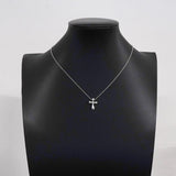 【6jfb0716】ティファニー ネックレス スモールクロス シルバー925【中古】レディース