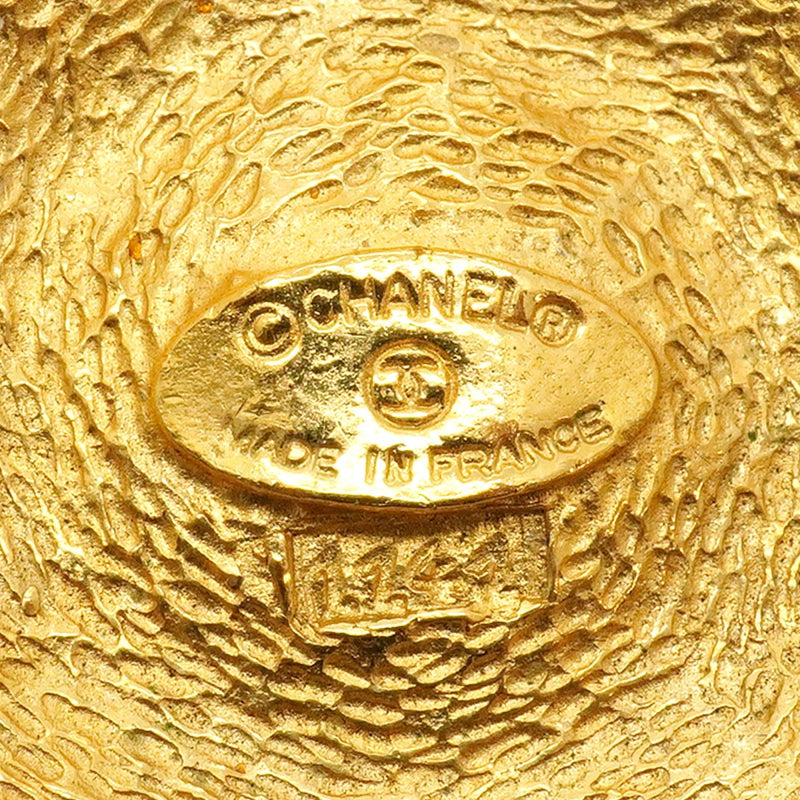 【6jfb0719】シャネル ブローチ ヴィンテージ GPメッキ フェイクパール ゴールド【中古】レディース