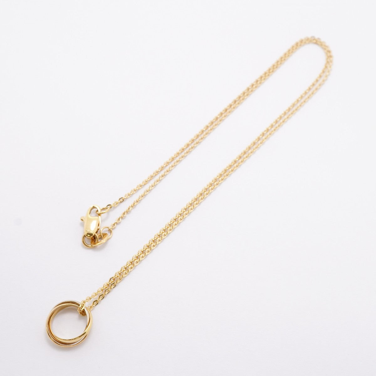 【6jfb0727】カルティエ ネックレス ベビートリニティ K18YG イエローゴールド K18WG ホワイトゴールド K18PG ピンクゴールド【中古】レディース