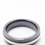 【6jfb0731-k】ティファニー リング T TWO シルバー925 チタン ブラック 14号【中古】レディース