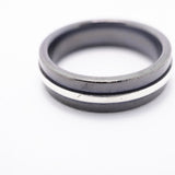 【6jfb0731-k】ティファニー リング T TWO シルバー925 チタン ブラック 14号【中古】レディース