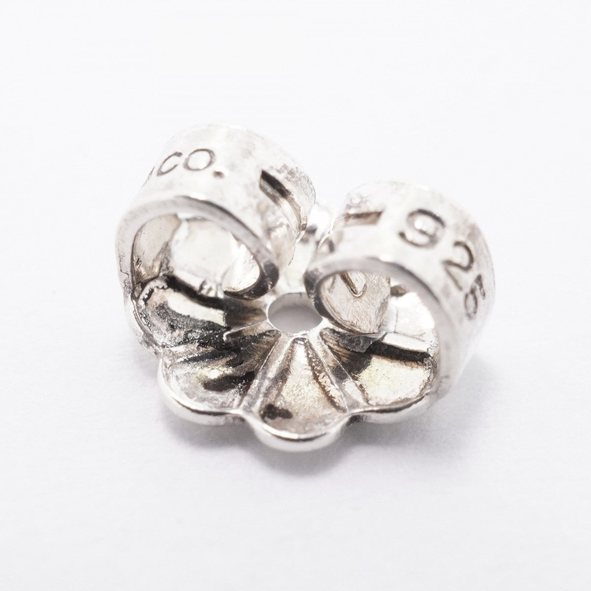 【6jfb0739-k】ティファニー ピアス ビーン シルバー925【中古】レディース