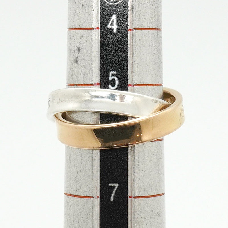 【6jfb0747】ティファニー リング 1837/インターロッキング K18PG ピンクゴールド シルバー925 6号【中古】レディース