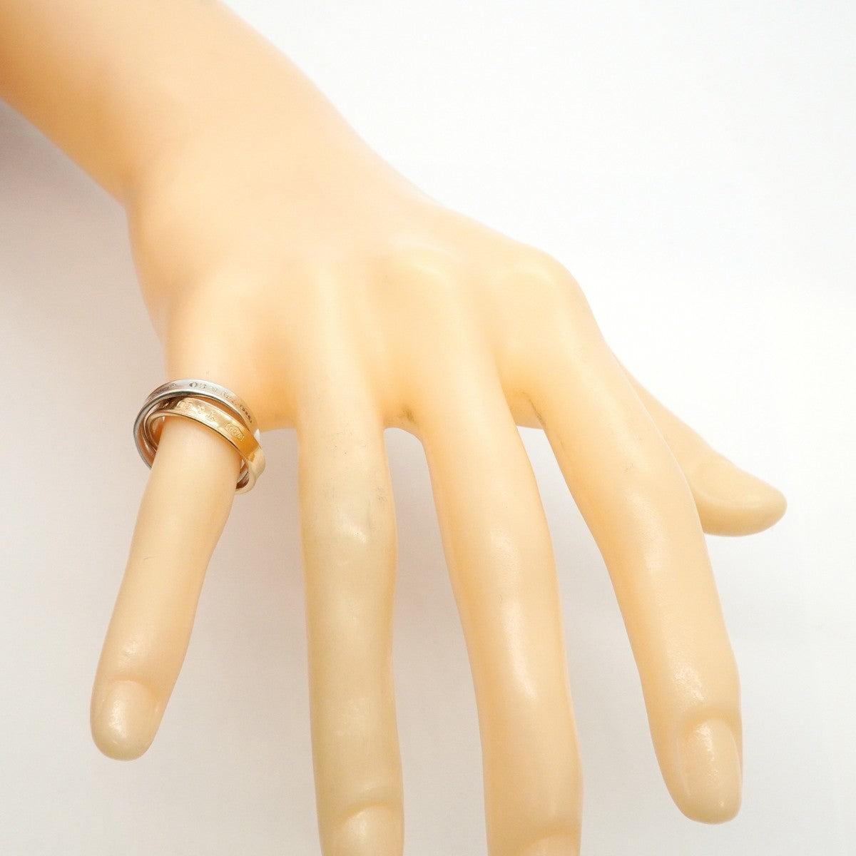 【6jfb0747】ティファニー リング 1837/インターロッキング K18PG ピンクゴールド シルバー925 6号【中古】レディース