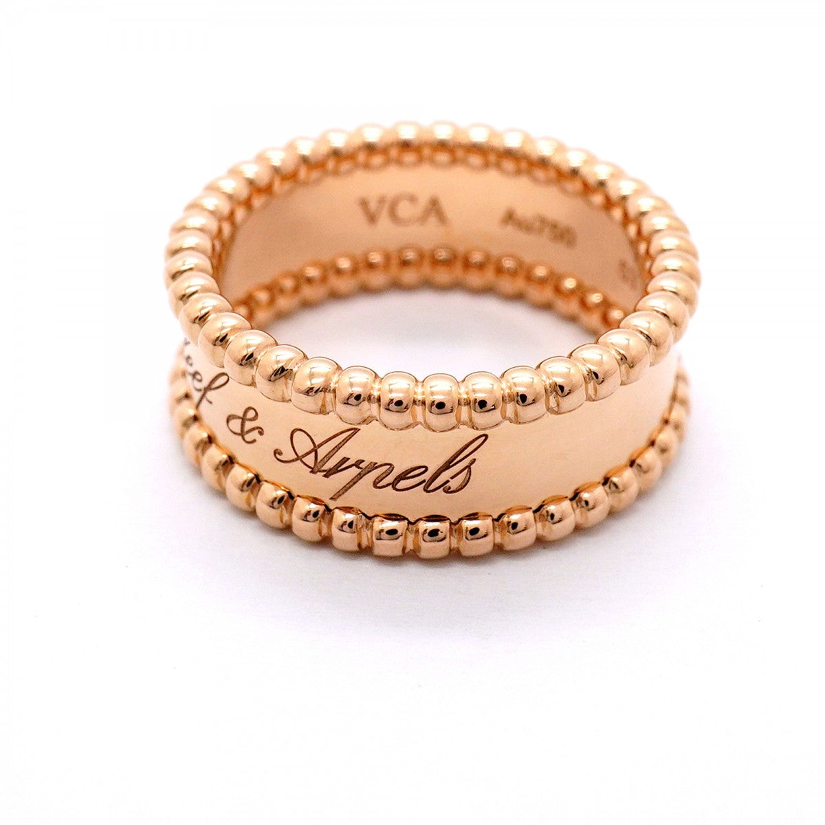 【6jfb0749】ヴァンクリーフ＆アーペル リング ペルレ シニアチュール K18PG ピンクゴールド ＃53【中古】レディース