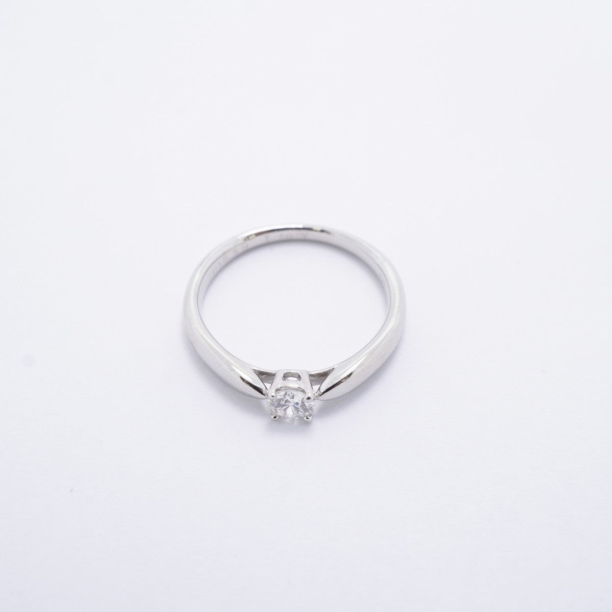 【6jfb0752】ティファニー リング ハーモニー 1PD Pt950 プラチナ ダイヤモンド 0.18ct 7.5号【中古】レディース