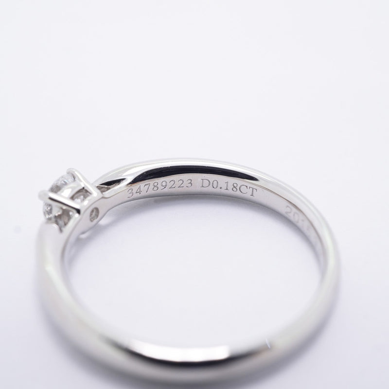 【6jfb0752】ティファニー リング ハーモニー 1PD Pt950 プラチナ ダイヤモンド 0.18ct 7.5号【中古】レディース