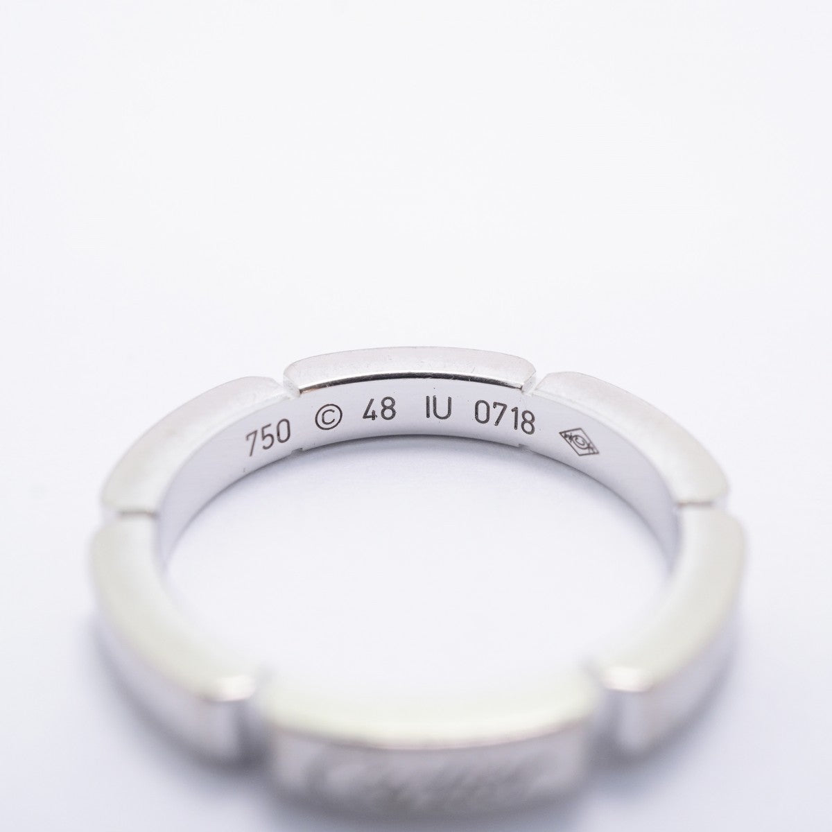 【6jfb0754】カルティエ リング マイヨンパンテール K18WG ホワイトゴールド ＃48【中古】レディース