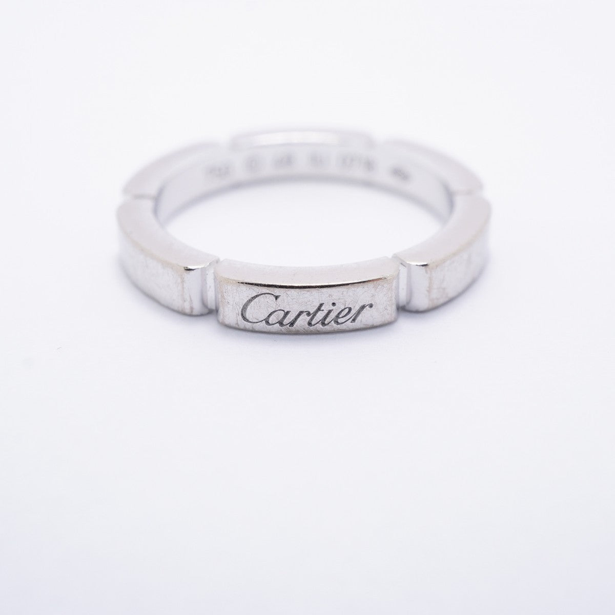 【6jfb0754】カルティエ リング マイヨンパンテール K18WG ホワイトゴールド ＃48【中古】レディース