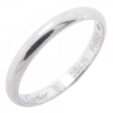 【6jfb0756】カルティエ リング クラシック Pt950 プラチナ ＃51【中古】レディース