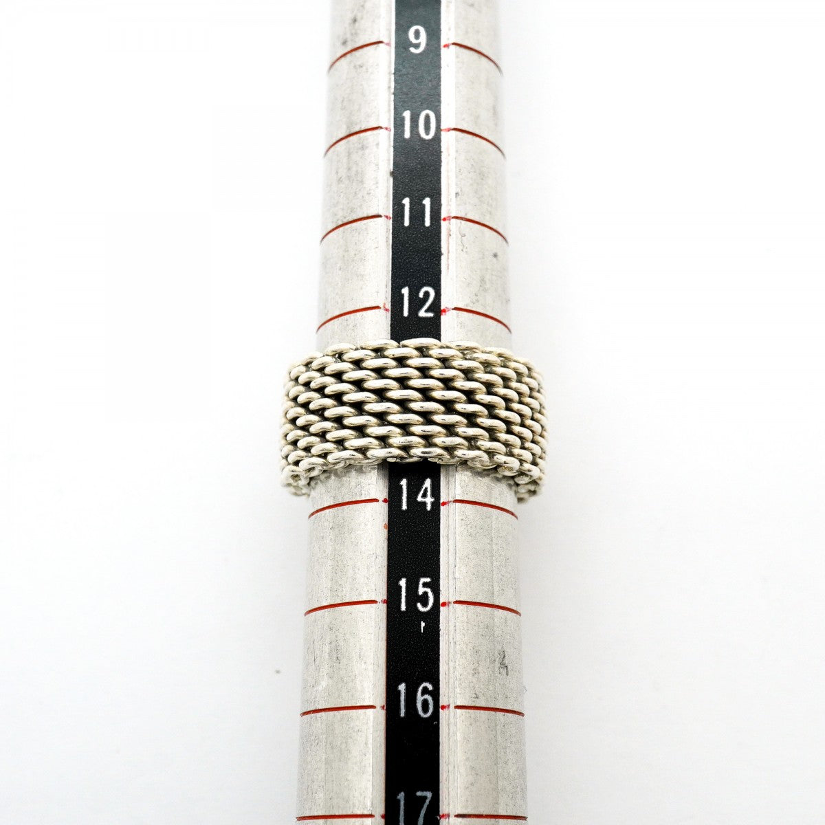 【6jfb0761】ティファニー リング サマセット/メッシュ シルバー925 13.5号【中古】レディース