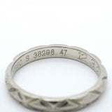 【6jfb0769】シャネル リング マトラッセ Pt950 プラチナ ＃47【中古】レディース