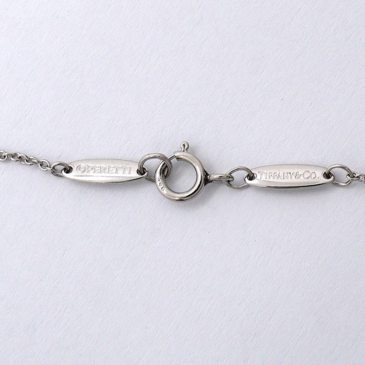 【6jfb0774】ティファニー ネックレス バイザヤード 1PD Pt950 プラチナ ダイヤモンド【中古】レディース