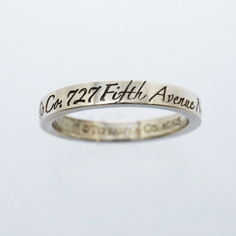【6jfb0778】ティファニー リング ノーツ シルバー925 10号【中古】レディース