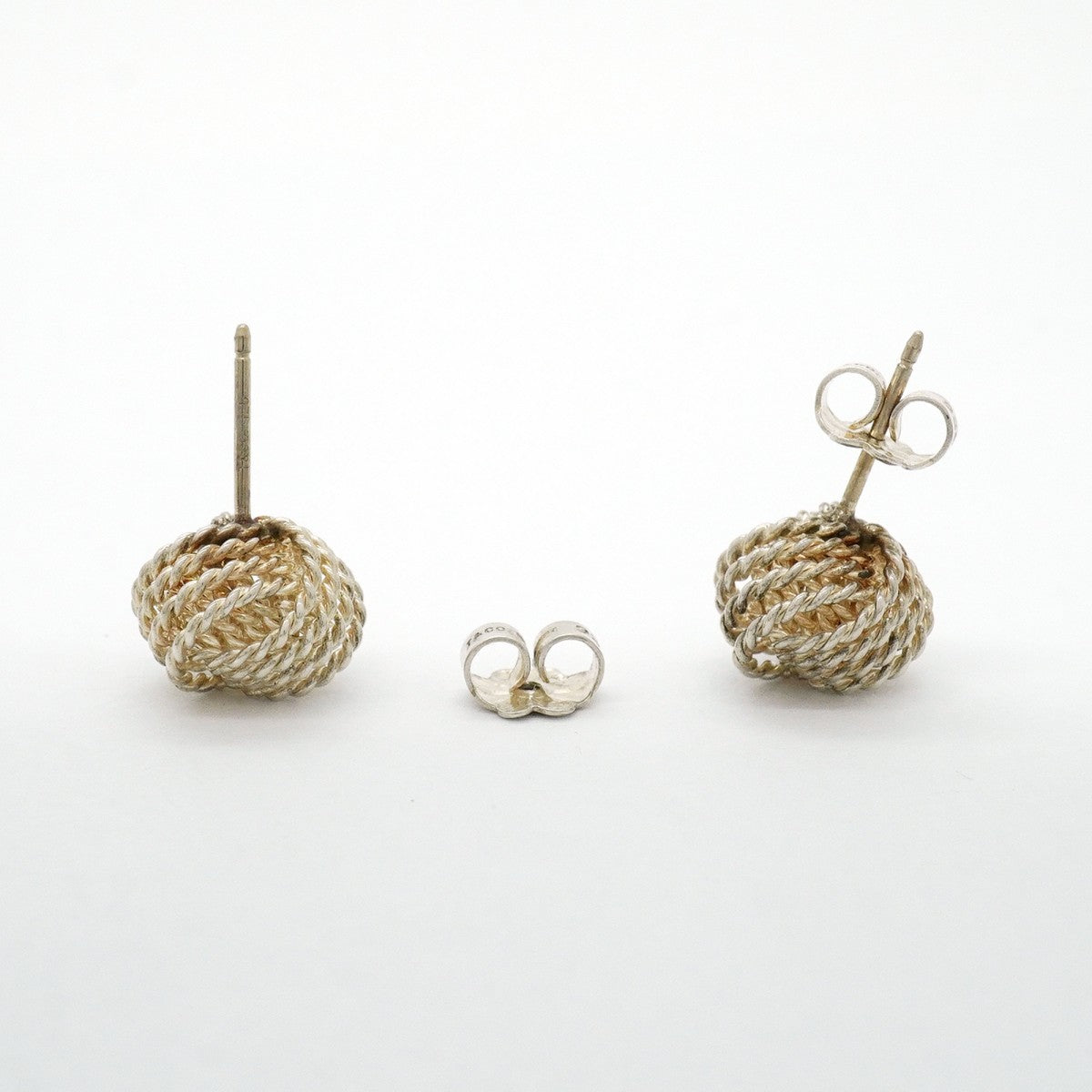 【6jfb0779】ティファニー ピアス サマセット/メッシュ シルバー925【中古】レディース