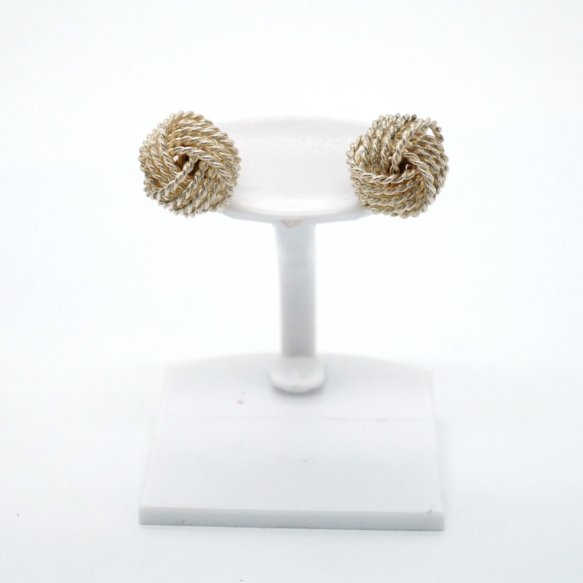 【6jfb0779】ティファニー ピアス サマセット/メッシュ シルバー925【中古】レディース