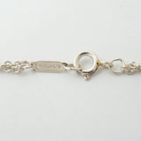 【6jfb0780】ティファニー ネックレス インフィニティ ダブルチェーン シルバー925【中古】レディース