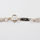 【6jfb0780】ティファニー ネックレス インフィニティ ダブルチェーン シルバー925【中古】レディース