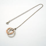 【6jfb0781】ティファニー ネックレス 1837/インターロッキング 丸型 サークル シルバー925 ルベドメタル【中古】レディース