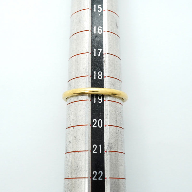 【6jfb0784】ティファニー リング カーブドバンド K18YG イエローゴールド 18.5号【中古】メンズ