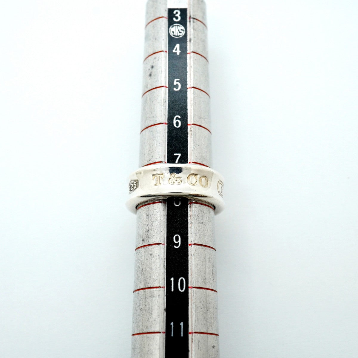 【6jfb0786】ティファニー リング ナロー シルバー925 7.5号【中古】レディース